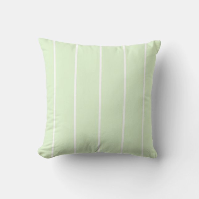 Soft Color Vertical Stripe Pattern Design Cushion (Front)