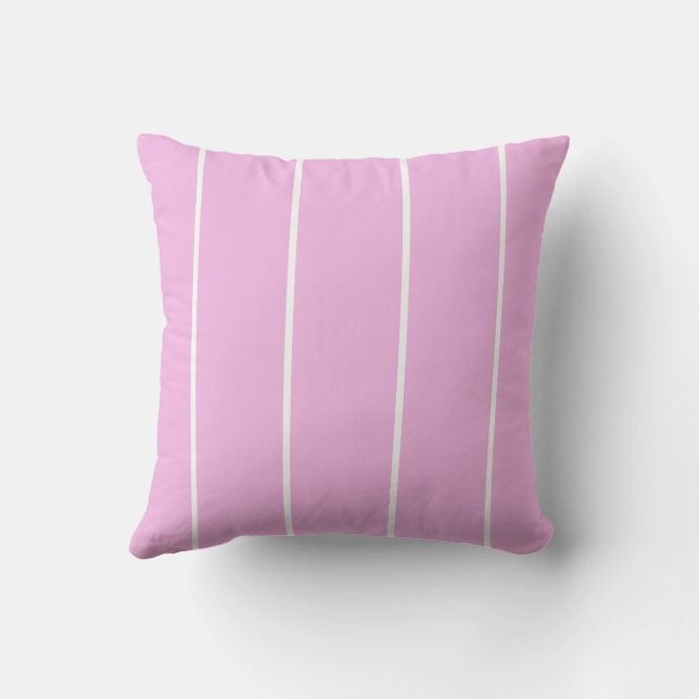 Soft Color Vertical Stripe Pattern Design Cushion (Back)