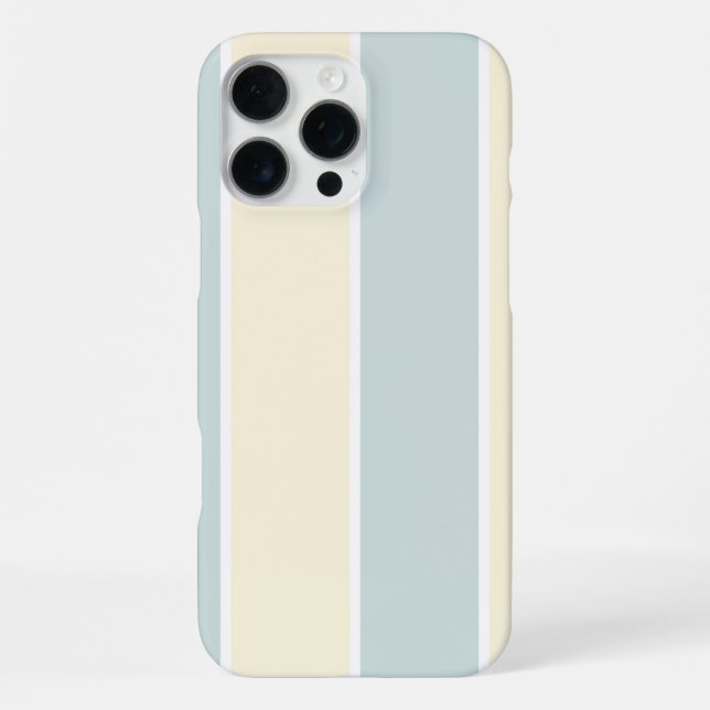 Soft Color Vertical Stripe Pattern Design iPhone Case (Back)