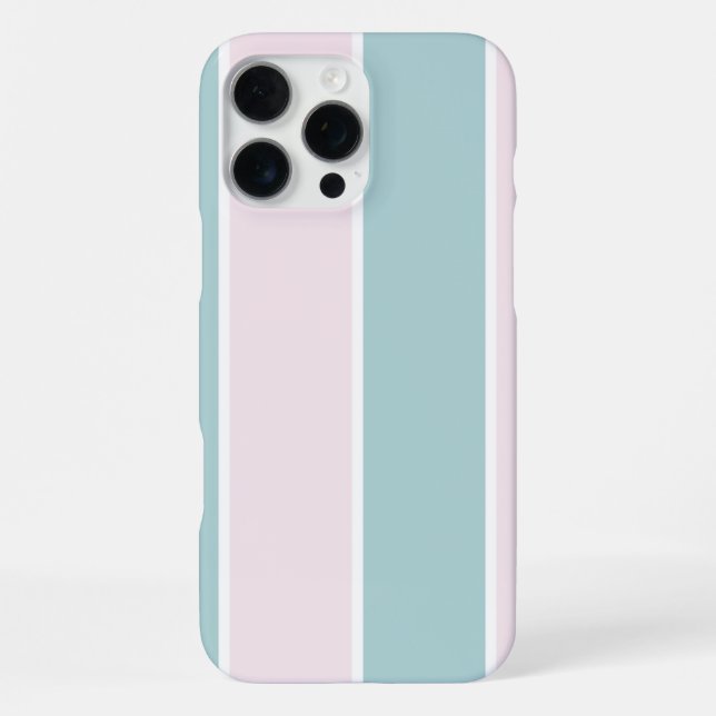 Soft Color Vertical Stripe Pattern Design iPhone Case (Back)