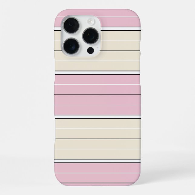 Soft Color Vertical Stripe Pattern Design iPhone Case (Back)