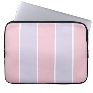 Soft Color Vertical Stripe Pattern Design Laptop Sleeve
