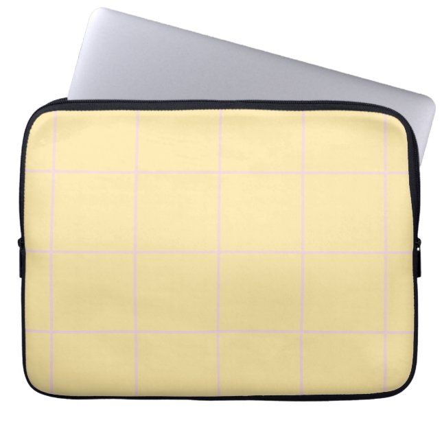 Soft Color Vertical Stripe Pattern Design Laptop Sleeve (Front)