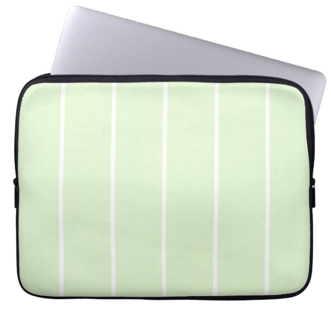 Soft Color Vertical Stripe Pattern Design Laptop Sleeve (Front)