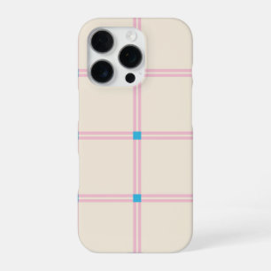 Soft Color Vertical Stripe Pattern Point Design iPhone 16 Pro Case