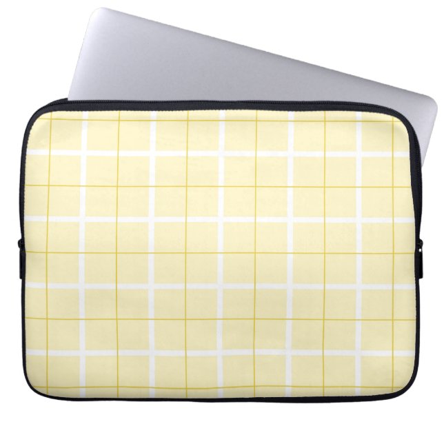 Soft Color Vertical Stripe Pattern Point Design  Laptop Sleeve (Front)