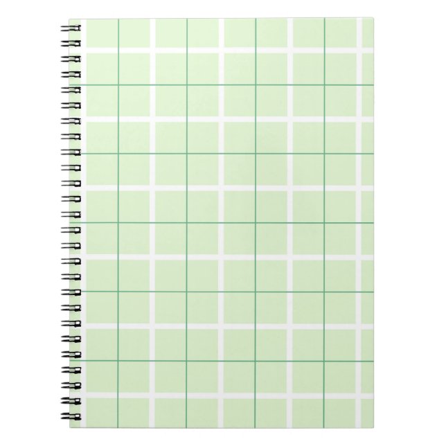 Soft Color Vertical Stripe Pattern Point Design Notebook (Front)