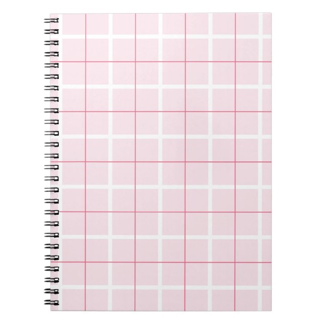 Soft Color Vertical Stripe Pattern Point Design Notebook (Front)