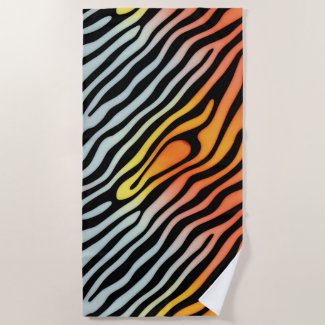 Soft Colorful Pastel Zebra Stripes