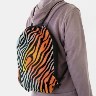 Soft Colorful Pastel Zebra Stripes