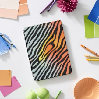 Soft Colorful Pastel Zebra Stripes