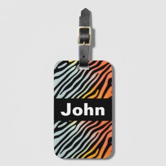 Soft Colorful Pastel Zebra Stripes
