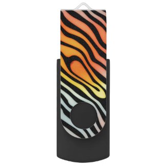 Soft Colorful Pastel Zebra Stripes