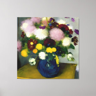 Soft Colour Flower Bouquet Art Canvas Print