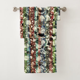 Soft colour texture with tone of some grainy glass bath towel set