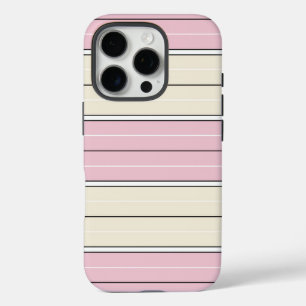 Soft Colour Vertical Stripe Pattern Design iPhone 16 Pro Case