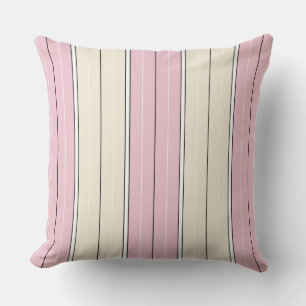 Soft Colour Vertical Stripe Pattern Design Cushion