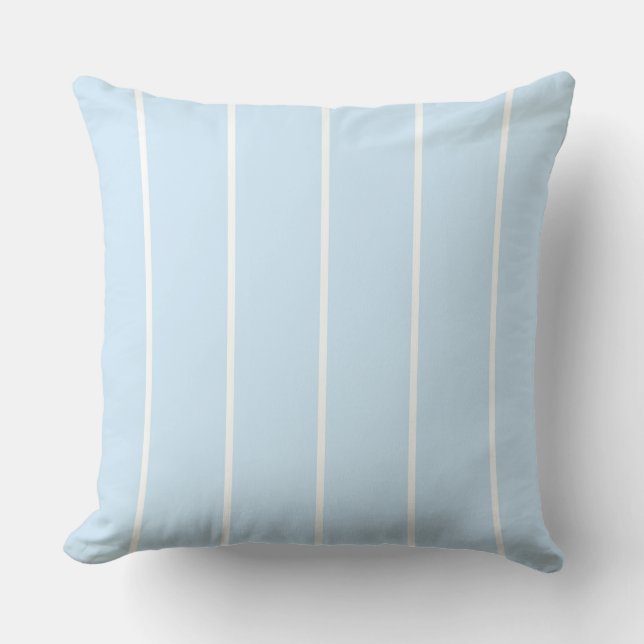 Soft Colour Vertical Stripe Pattern Design Cushion (Front)