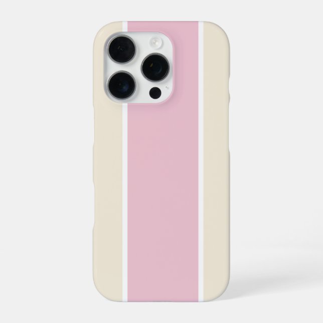 Soft Colour Vertical Stripe Pattern Design iPhone Case (Back)