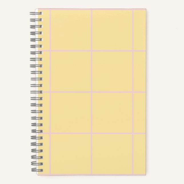 Soft Colour Vertical Stripe Pattern Design Notebook (Front)