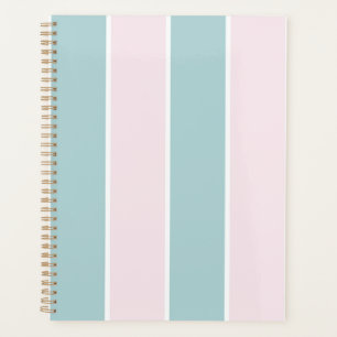 Soft Colour Vertical Stripe Pattern Design Planner