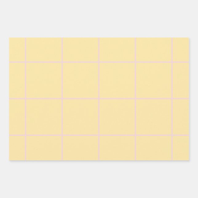 Soft Colour Vertical Stripe Pattern Design Wrapping Paper Sheet (Front)