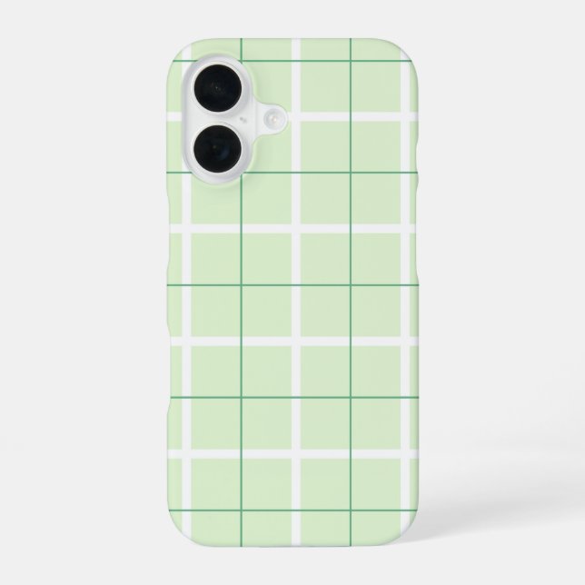 Soft Colour Vertical Stripe Pattern Point Design iPhone 16 Case (Back)