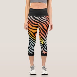 Soft Colourful Pastel Zebra Stripes