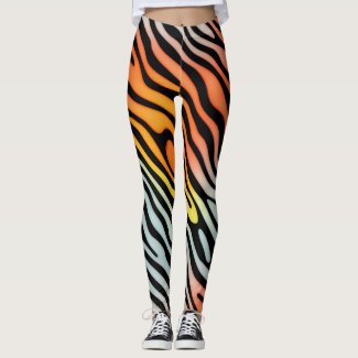 Soft Colourful Pastel Zebra Stripes
