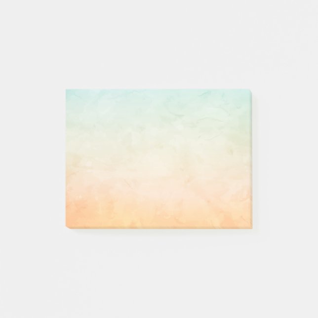 Soft Colourful Watercolor Stylish Simple Post-it Notes (Front)