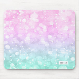 Soft Colours Bokeh Glitter Background Mouse Mat