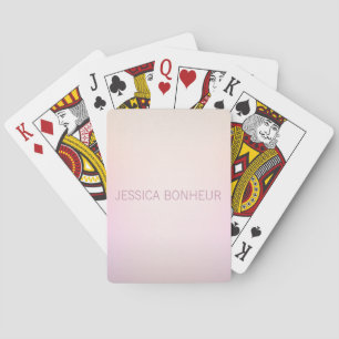 Soft Colours Fading Ombre Playing Cards