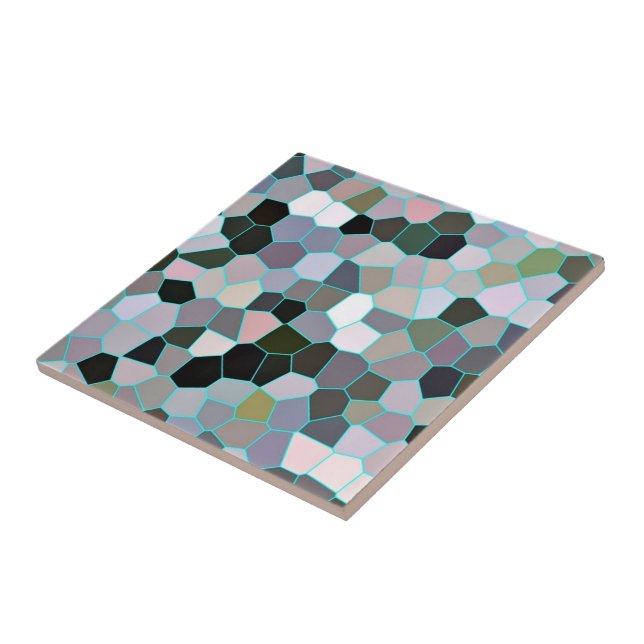 Soft Colours Honeycomb Mosaic Ceramic Tile - Moder (Side)