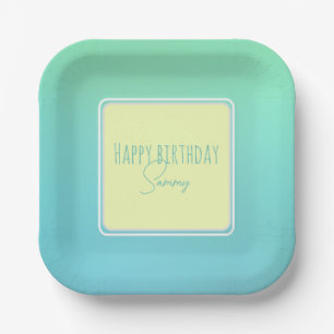 Soft Colours Paper Plate