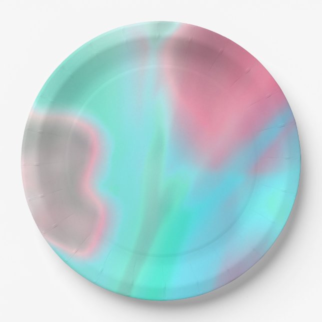 Soft Colours Paper Plate (Front)