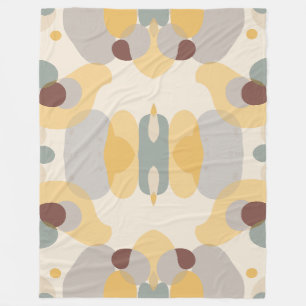 Soft Cosy Abstract Patterned Fleece Blanket
