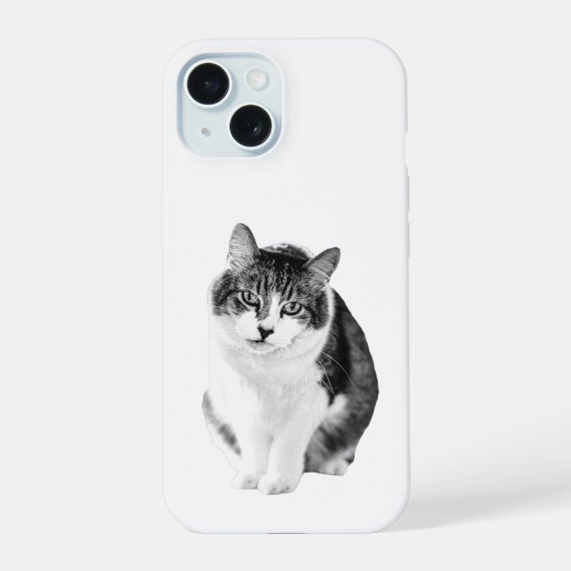 Soft Cosy Silhouette iPhone 15 Case (Back)