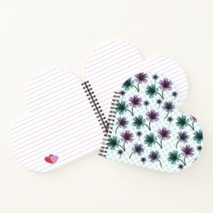 Soft Cottagecore Floral Pattern Pastel Aesthetic Notebook
