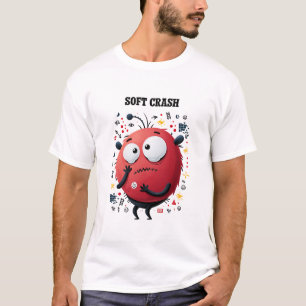 Soft Crash Funny Alien Character Gift T-Shirt