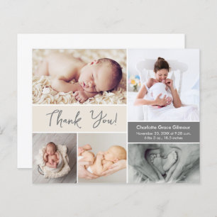 Soft Cream Baby Girl photo collage Script