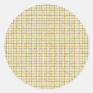 Soft Cream Basket Weave Design Stickers