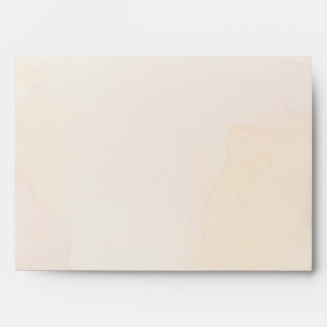 Soft Cream Floral Elegant  Envelope (Front)