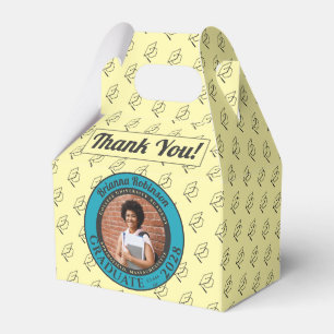 Soft Cream Photo Modern Graduation Party Thank You Favour Box