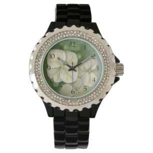 Soft Cream White Pastel Hydrangea Floral Watch
