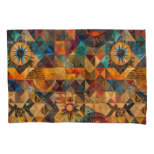 Soft Cyan "Inherited Artistry" Plush Bath Mat Pillowcase
