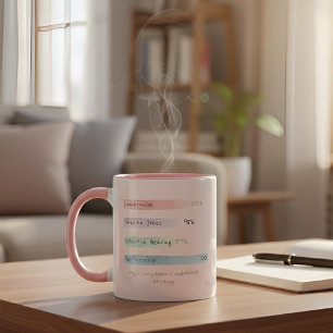 Soft Data   By the Numbers   Blush Relationship Two-Tone Coffee Mug