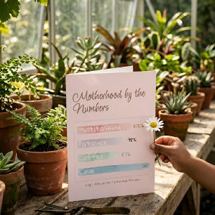 Soft Data   By the Numbers Mother's Day Folded Card