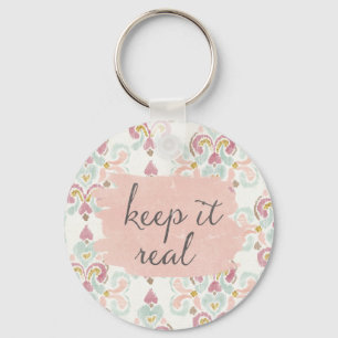 Soft Deco III Keep It Real Key Ring