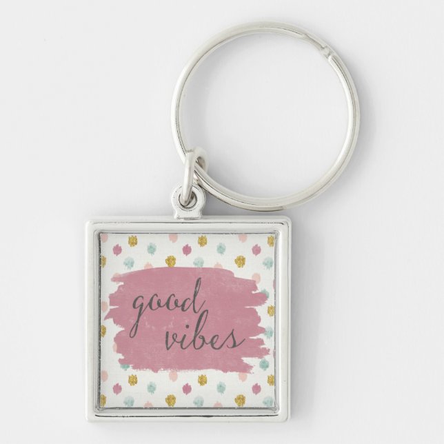 Soft Deco IV | Good Vibes Key Ring (Front)