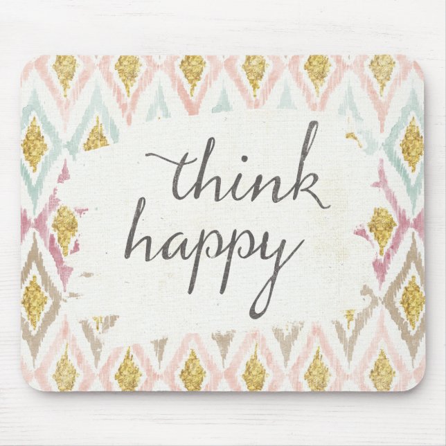 Soft Deco V | Think Happy Mouse Mat (Front)